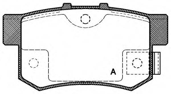 OPEN PARTS 21719 Комплект гальмівних колодок, дискове гальмо