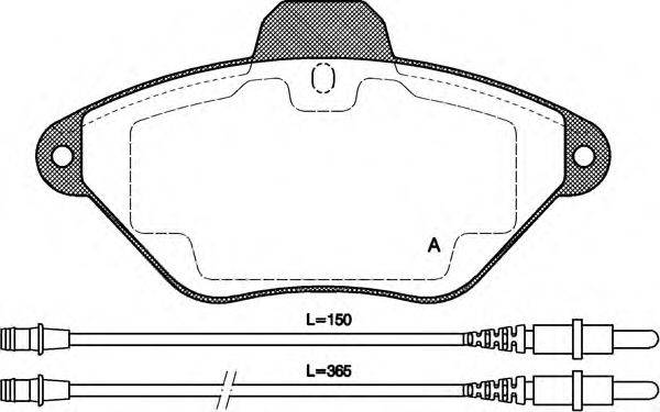 OPEN PARTS 21632 Комплект гальмівних колодок, дискове гальмо