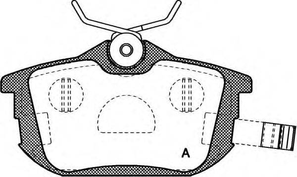 OPEN PARTS 21861 Комплект гальмівних колодок, дискове гальмо