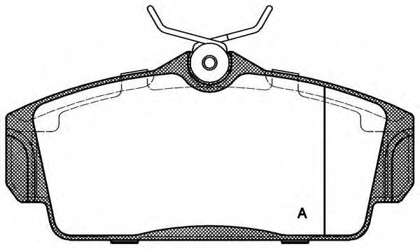 OPEN PARTS 23463 Комплект гальмівних колодок, дискове гальмо