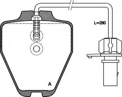 OPEN PARTS 23830 Комплект гальмівних колодок, дискове гальмо