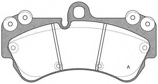 OPEN PARTS 23692 Комплект гальмівних колодок, дискове гальмо