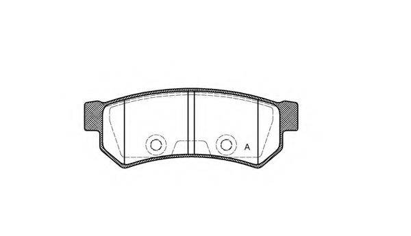 OPEN PARTS 25232 Комплект гальмівних колодок, дискове гальмо