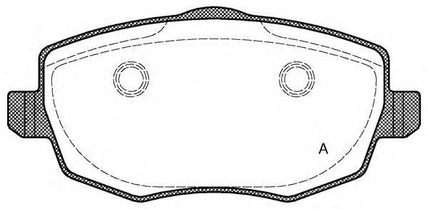 MAGNETI MARELLI BP1422 Комплект гальмівних колодок, дискове гальмо