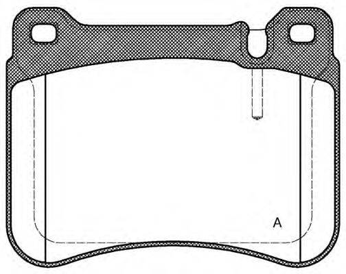 OPEN PARTS 23945 Комплект гальмівних колодок, дискове гальмо