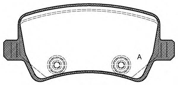 MAGNETI MARELLI BP1491 Комплект гальмівних колодок, дискове гальмо
