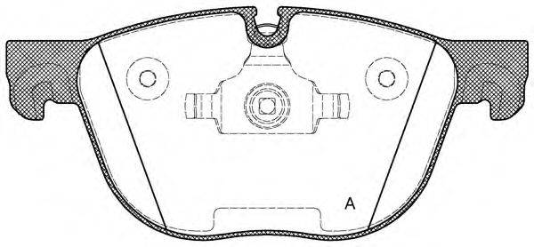 OPEN PARTS 24170 Комплект гальмівних колодок, дискове гальмо