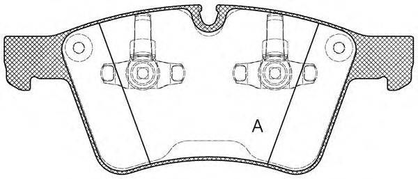 OPEN PARTS 24151 Комплект гальмівних колодок, дискове гальмо