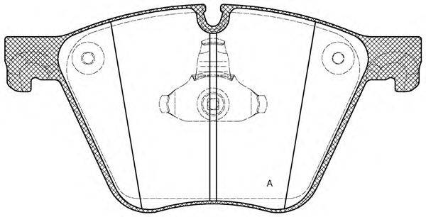 OPEN PARTS 24436 Комплект гальмівних колодок, дискове гальмо