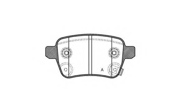 OPEN PARTS 25820 Комплект гальмівних колодок, дискове гальмо