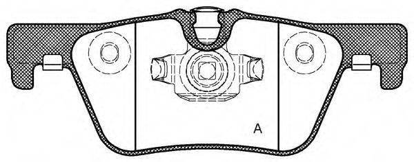 OPEN PARTS 25307 Комплект гальмівних колодок, дискове гальмо