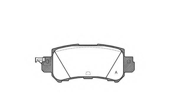 OPEN PARTS 25541 Комплект гальмівних колодок, дискове гальмо