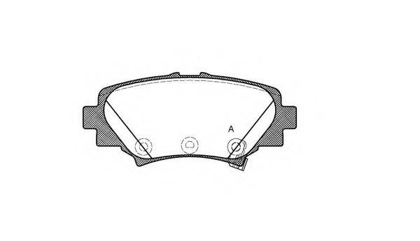 OPEN PARTS 25880 Комплект гальмівних колодок, дискове гальмо
