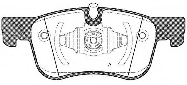 OPEN PARTS 25836 Комплект гальмівних колодок, дискове гальмо