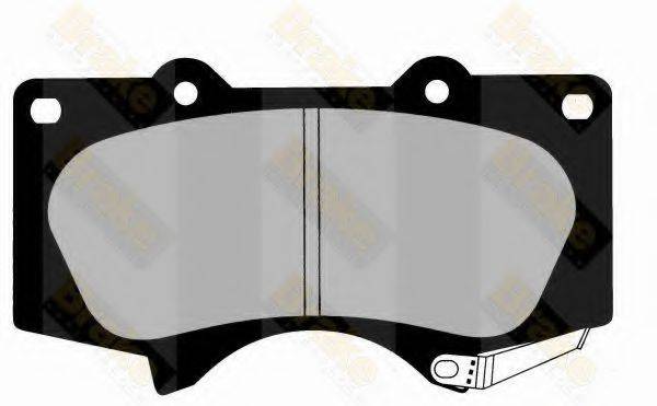 BRAKE ENGINEERING 24024 Комплект гальмівних колодок, дискове гальмо