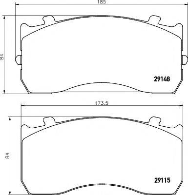 MERCEDES-BENZ 0044206120 Комплект гальмівних колодок, дискове гальмо
