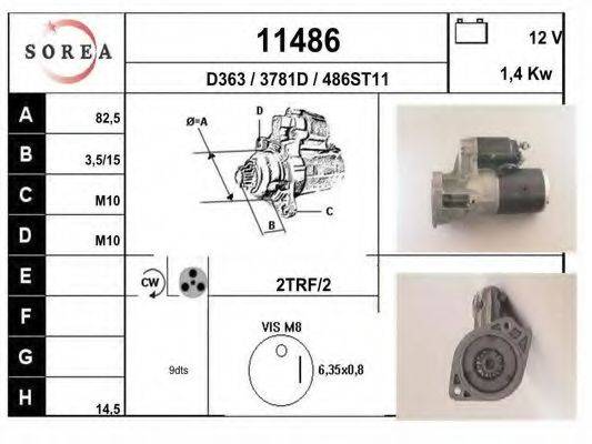 ELSTOCK 25498 Стартер