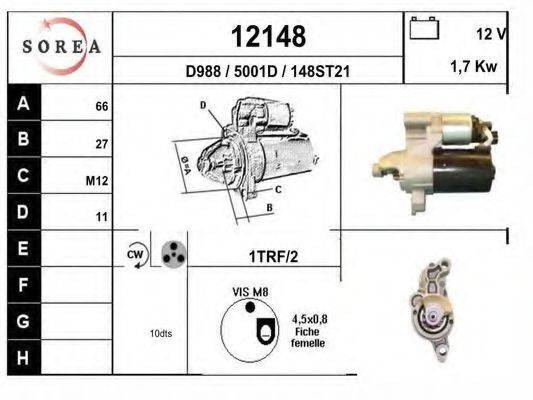 SNRA AU9039 Стартер