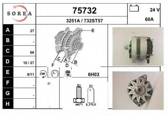 VALEO 104350 Генератор