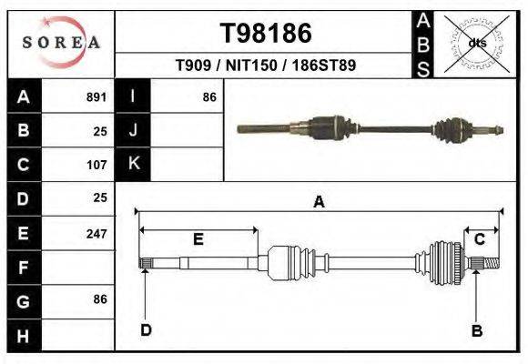 SNRA N1183 Приводний вал