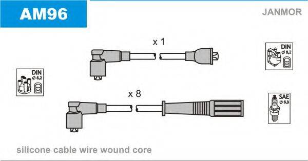 BOSCH 09612 Комплект дротів запалювання
