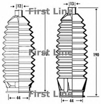 MOOG K150185 Комплект пильника, рульове керування