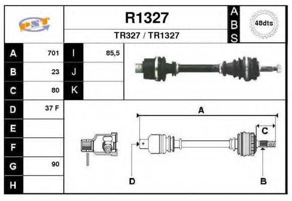 SNRA TR327 Приводний вал
