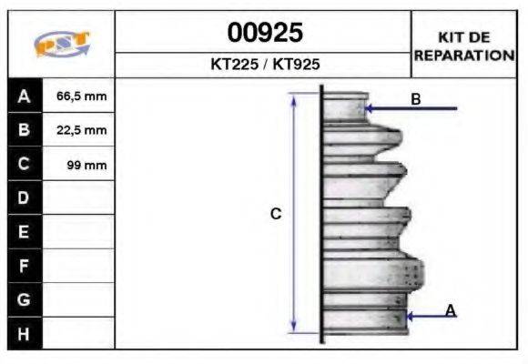 CEVAM 1194 Комплект пильника, приводний вал