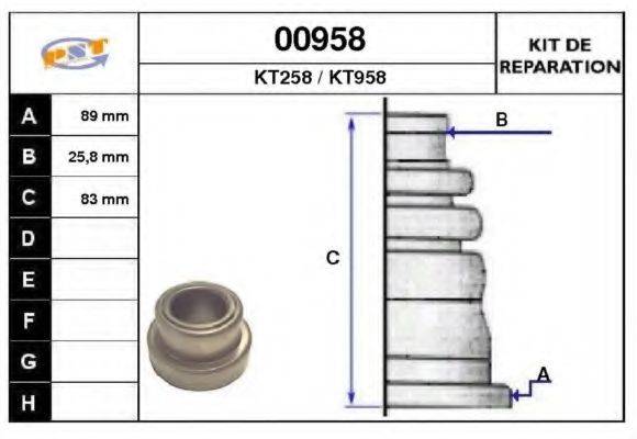DEPA 6003 Комплект пильника, приводний вал