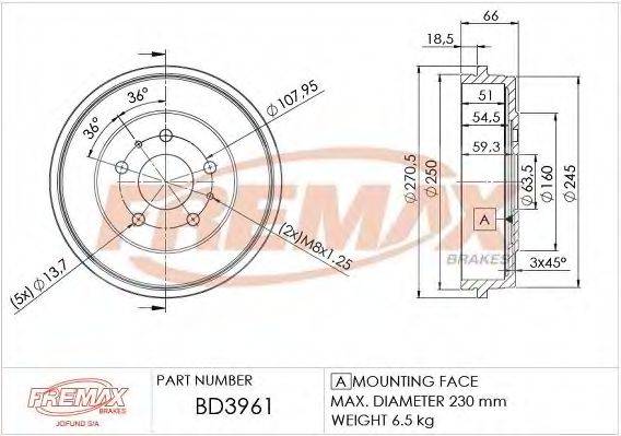 FREMAX BD-3961