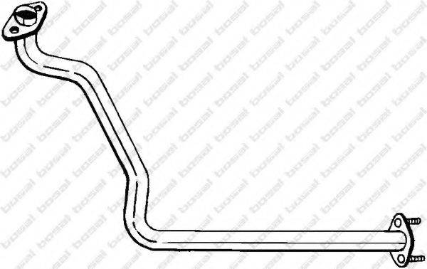 OPEL 8 58 122 Труба вихлопного газу