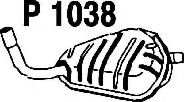 FENNO 1038 Глушник вихлопних газів кінцевий
