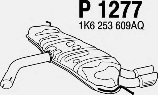 FENNO 1277 Глушник вихлопних газів кінцевий