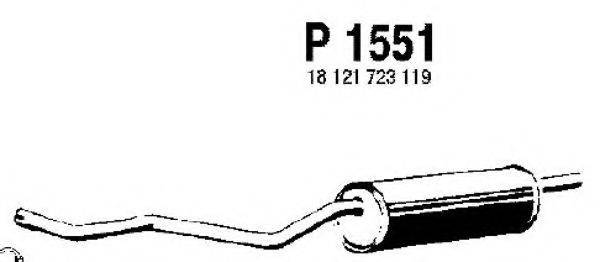 FENNO 1551 Глушник вихлопних газів кінцевий