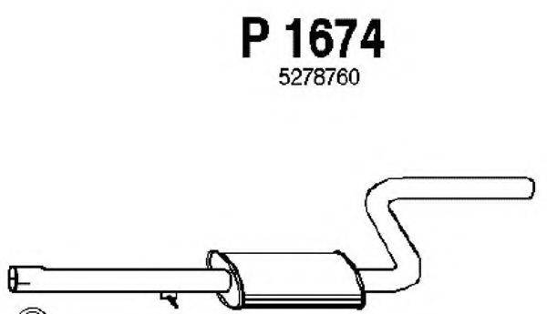 FENNO 1674 Середній глушник вихлопних газів