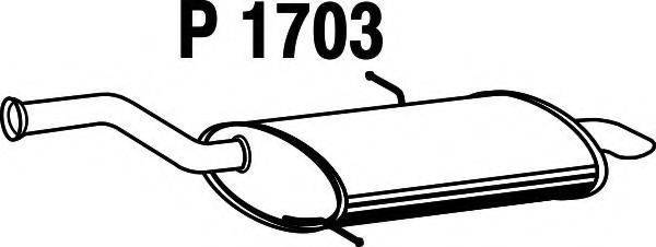 FENNO 1703 Глушник вихлопних газів кінцевий