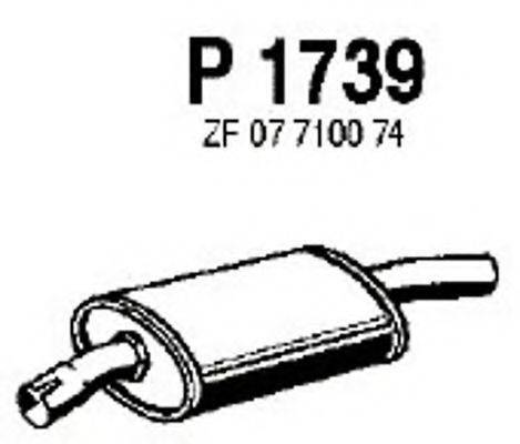 FENNO 1739 Середній глушник вихлопних газів