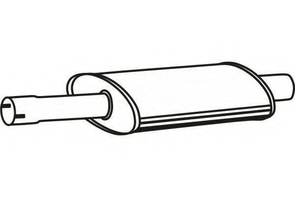 FENNO 2291 Середній глушник вихлопних газів