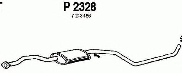 FENNO 2328 Середній глушник вихлопних газів