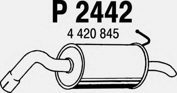 FENNO 2442 Глушник вихлопних газів кінцевий