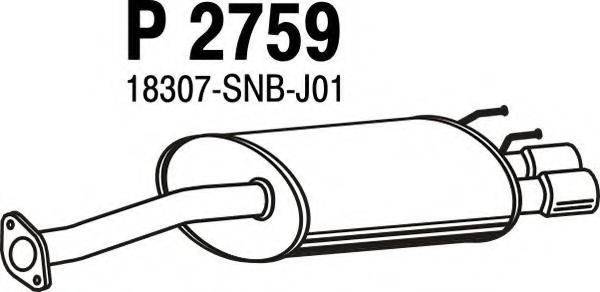 FENNO 2759 Глушник вихлопних газів кінцевий
