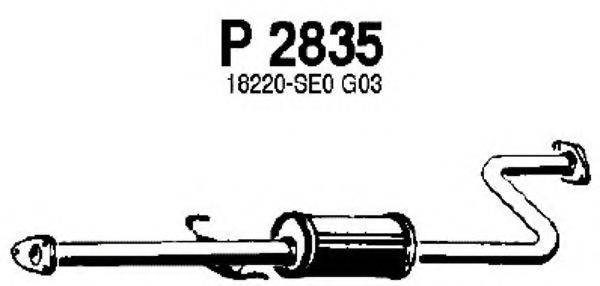 FENNO 2835 Середній глушник вихлопних газів