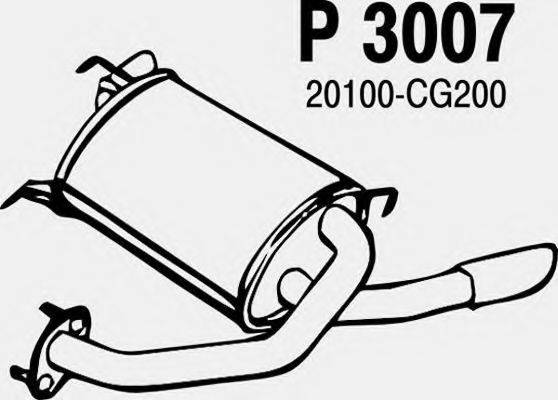 FENNO 3007 Глушник вихлопних газів кінцевий