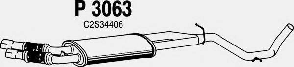 FENNO 3063 Середній глушник вихлопних газів