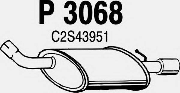 FENNO 3068 Глушник вихлопних газів кінцевий