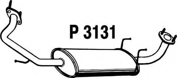 FENNO 3131 Середній глушник вихлопних газів