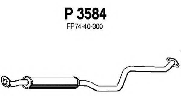 FENNO 3584 Середній глушник вихлопних газів
