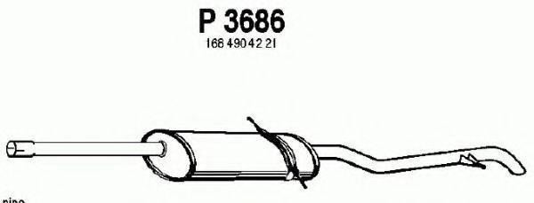 FENNO 3686 Глушник вихлопних газів кінцевий