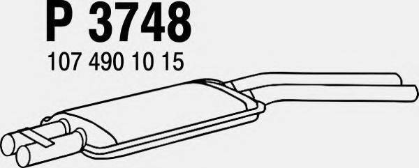 FENNO 3748 Середній глушник вихлопних газів