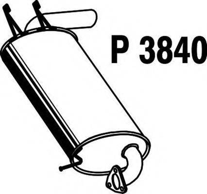 FENNO 3840 Глушник вихлопних газів кінцевий
